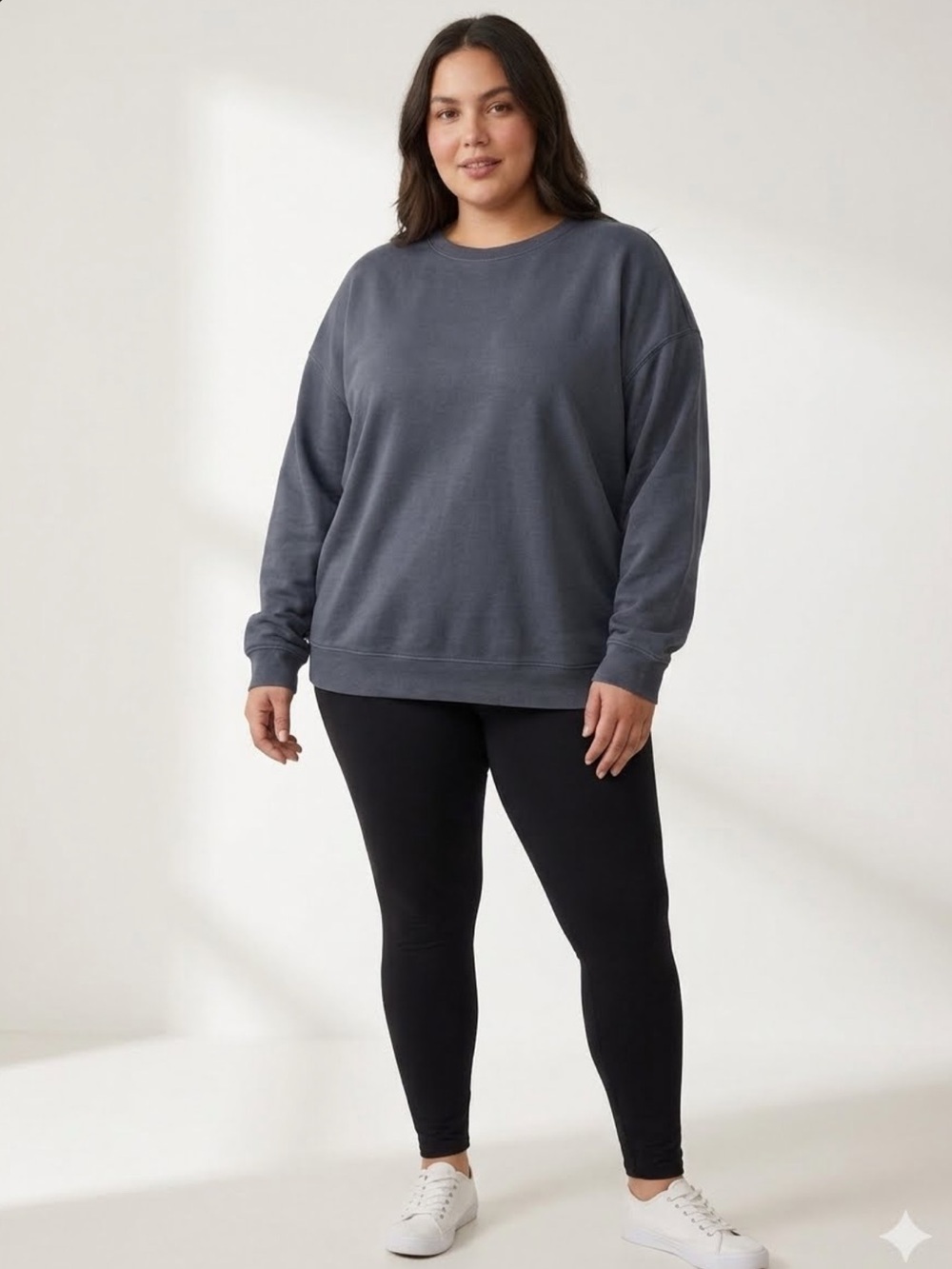 Gray Blue Crewneck Sweatshirt size xl